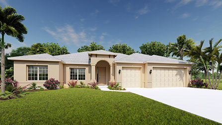 3D rendering florida home