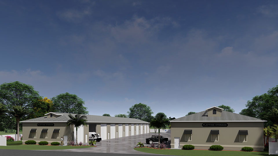 assisted living facility 3D rendering