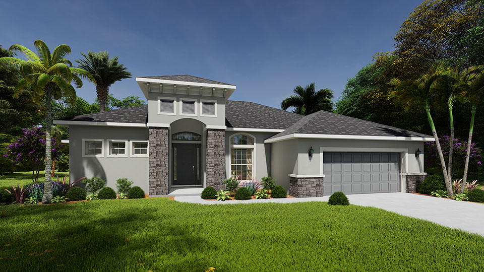 Florida Home 3D Rendering