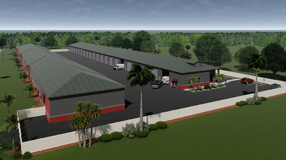 commerical storage facility rendering
